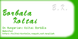 borbala koltai business card